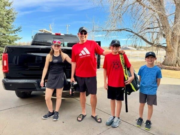 Steve Williams with Brooklyn, AJ and Dash